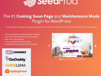 SeedProd Coming Soon Pro – WordPress Coming Soon Pages & Maintenance Mode